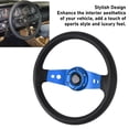 thumbnail image 3 of Racing Steering Wheel 13in Racing Style Steering Wheel PU Material Enhanced Grip Easy Installation for Most Vehicles, 3 of 7