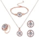 thumbnail image 1 of Fiudx Un Conjunto de Cuatro Joyas para Mujer: Accesorios, Collares, Pendientes, Pulseras y Anillos., 1 of 2