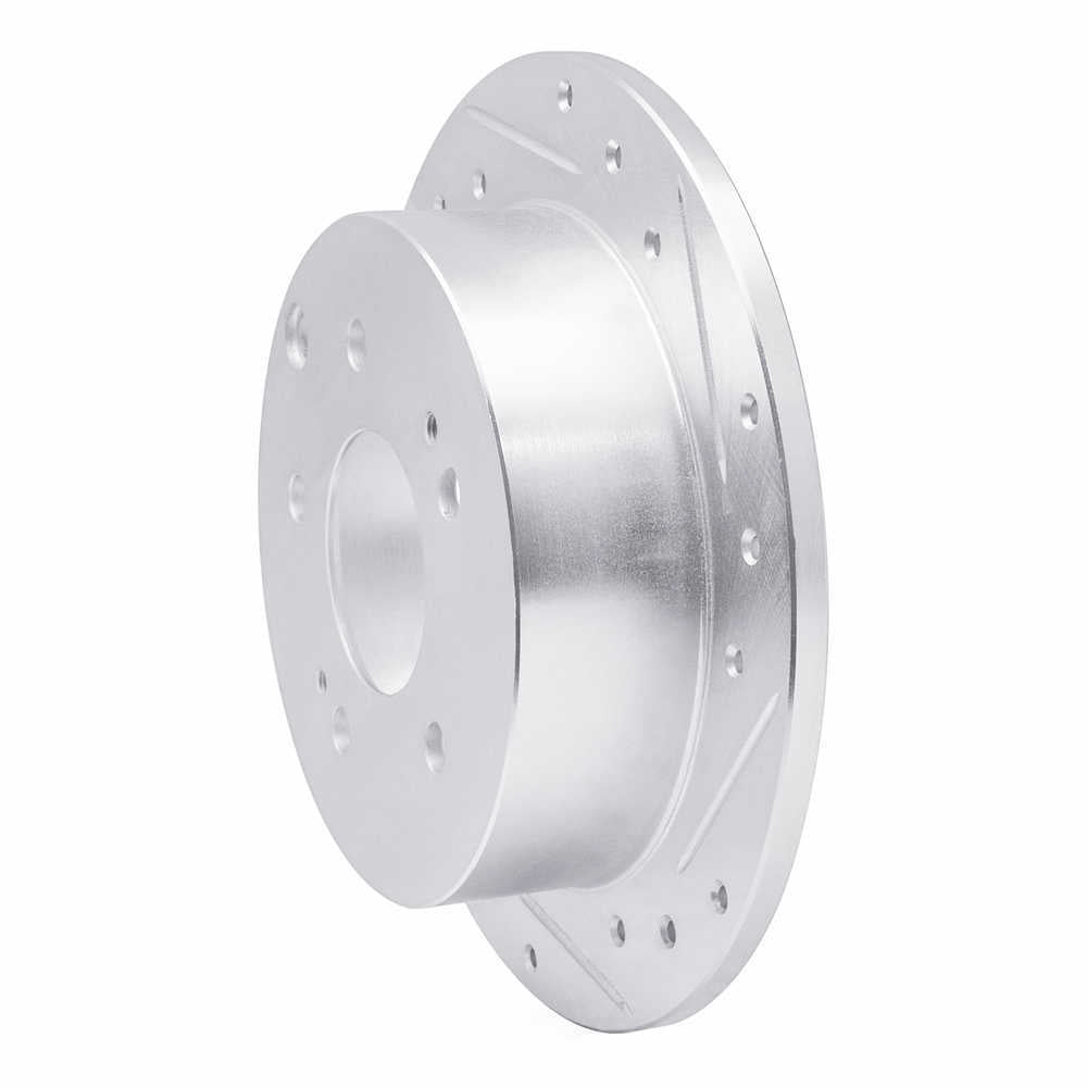Dynamic Friction Company 631-72038R DFC Brake Rotor - Drilled And Slotted - Silver