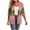 Pink#a, variant on Fmbrln Womens Casual 3/4 Sleeve Cardigans Fashion Gradient Print Coat Soft Lightweight Open Front Cardigans Blue XL