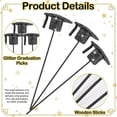 thumbnail image 2 of 36 Pcs Graduation Cap Glitter Picks Foam Hat Picks for Grad Party Table Centerpiece Vase Filler Decoration, 2 of 5