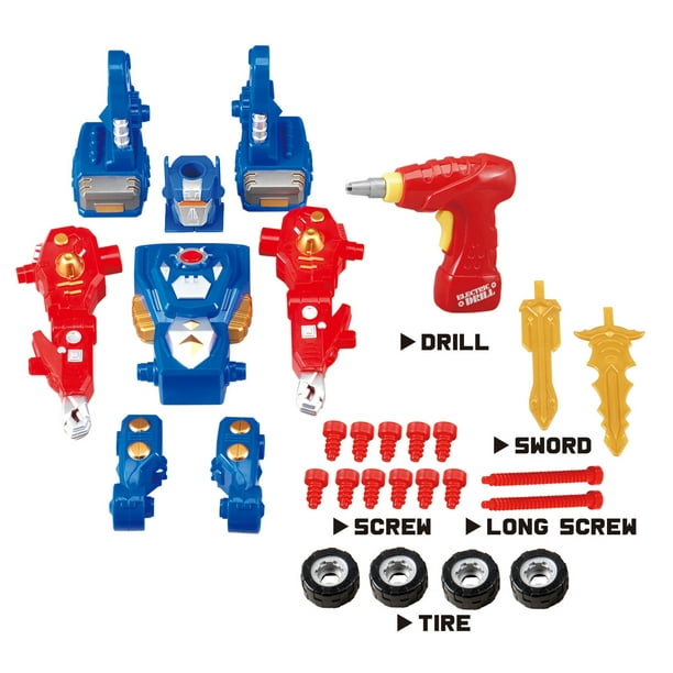 Robotic Revolution Take A Part Transformer Robot Building Kit Construction Toy With 31 Pieces