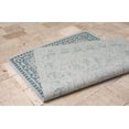 thumbnail image 5 of Allstar Rugs 7' 7" x 10' 0" Powder Blue Traditional Persian Themed Polypropylene Outdoor Rug with a Dark Cyan Heriz Design and Gainsboro Grey Accents. Flatweave in Turkey., 5 of 8