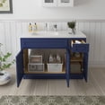 thumbnail image 3 of 51 in. W x 21 in. D x 32.5 in. H Bath Vanity Cabinet without Top in Blue, 3 of 5