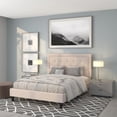 thumbnail image 4 of Lit plateforme Roxbury grand touffeté en tissu beige, 4 of 7
