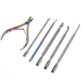 thumbnail image 2 of 6pcs Stainless Steel Cuticle Nippers Dead Skin Pusher Nail Planing Tool Manicure Tool Set, 2 of 5
