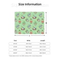 thumbnail image 5 of Naloa Spring Gnome Flannel Fleece Throw Blanket for Bed Couch, Thick Blanket - All Seasons Suitable for Women, Men and Kids-80"x60", 5 of 6
