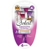 BIC Soleil Smooth Scented Disposable Razors, Women's, 3-Blade, 4 Count