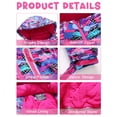 thumbnail image 4 of SEARIPE Girl's Insulated Skisuit Set, Winter Thicken Hooded Warm Snowsuits Snowboarding Jacket Bib Pants Windproof Waterproof Rose Red US16, 4 of 6