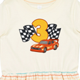 thumbnail image 4 of Inktastic Number Three Race Car Girls Toddler Dress, 4 of 5