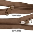 thumbnail image 4 of Unique Bargains Brown Nylon Coil Zippers with Sliders and Ruler (10 Yards, 20 Pack), 4 of 6