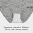 thumbnail image 4 of Odeerbi Maternity Underwear for Women 2025 Plus Size Comfortable Pregnant Solid Color Abdominal Panties Low Waiste Underpants Gray, 4 of 6
