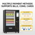 thumbnail image 6 of Smart Vending Machine, 60 Slot Commercial Refrigerated Snack & Drink Machine with 15.6'' LCD Display, Support Payment Via Paper Currency/Coin/Card, for Business Office Gym, 6 of 8