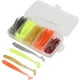 thumbnail image 1 of Kit De Señuelos De Pesca Blandos, Cebo Suave Con Cola En T, Flexible, 60 Unidades/caja, PVC Artificial Estirable Para Pesca De Lubina, 1 of 7
