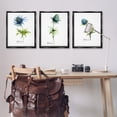 thumbnail image 3 of Stupell Industries Thistle Watercolors on White Botanical & Floral Painting Black Floater Framed Canvas Art Print Wall Art, 25 x 31, Set of 3, 3 of 10