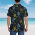 thumbnail image 3 of Lsque Sunflowers pattern Hawaiian Shirt for Men, Unisex Summer Beach Casual Short Sleeve Button Down Shirts-Large, 3 of 9