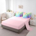 thumbnail image 3 of Erosebridal Cute Mermaid Bedding Sets Twin Size, Dreamy Mermaid Scale Comforter Sets with Sheets, Underwater World Coral Bedding Accessories Ultra Soft Bedroom Decorative, Reversible 7pcs, 3 of 5