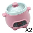 thumbnail image 1 of 2xCasa De Muñecas Olla Arrocera Miniatura 1:12 Accesorios Decoración Para Horno Jardín Rosa, 1 of 8