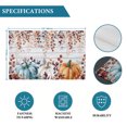 thumbnail image 6 of Orange Blue Pumpkin Fall Placemats Set of 6, Thanksgiving Maple Leaf Vintage Washable Wipeable Table Mats for Dining Tables, Indoor Outdoor Kitchen Place Mats for Holiday Party Table Decor, 6 of 9