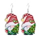 thumbnail image 2 of Puntoco Pendientes De Madera Árbol De Navidad Elk Gnomo Santa Pendientes Colgantes Pendientes De Navidad H,Decoración Hogareña, 2 of 4