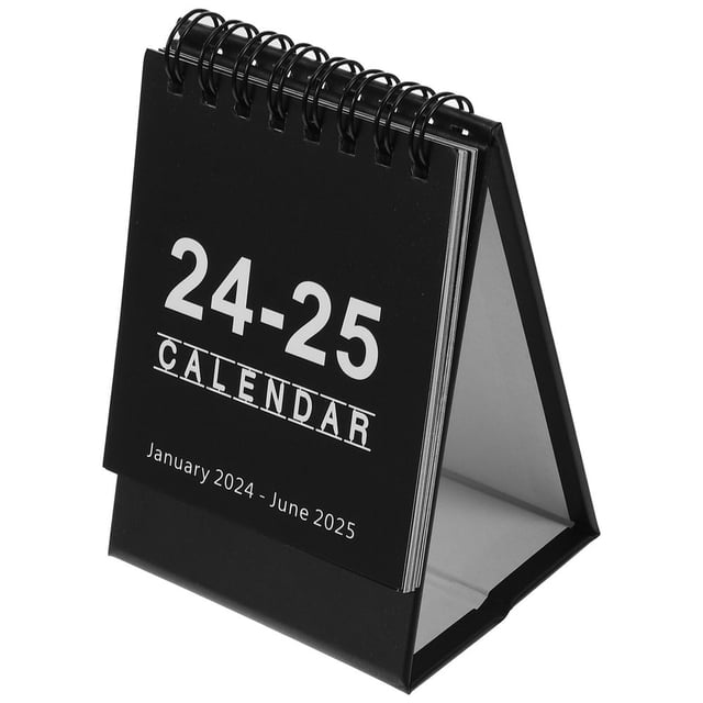 CNKOO Mini Calendriers de Bureau 2024 2025 Calendrier Rabattable pour Bureau à Domicile