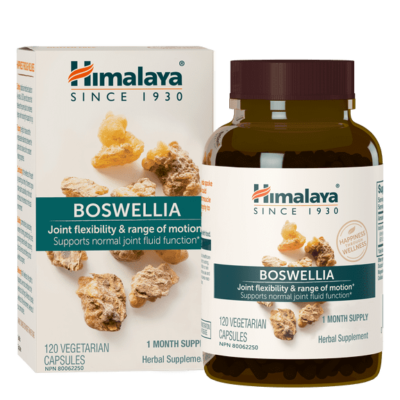 Himalaya Boswellia, Joint Support for Mobility and Flexibility, 120 Capsules, 1 Month Supply