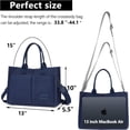thumbnail image 3 of LHSHID Canvas Tote Bag for Women,Laptop Bag Work Tote Bag Women Crossbody Purse Handbag Shoulder Travel Messenger Gym Tote, 3 of 6