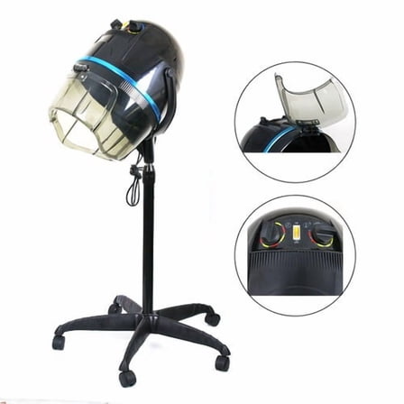 WSSYzyzf Professional 1300W Hair Bonnet Dryer, Adjustable Stand-Up Dryer on Wheels for Beauty