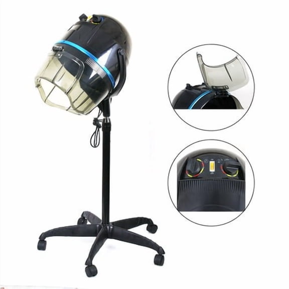 WSSYzyzf Professional 1300W Hair Bonnet Dryer, Adjustable Stand-Up Dryer on Wheels for Beauty