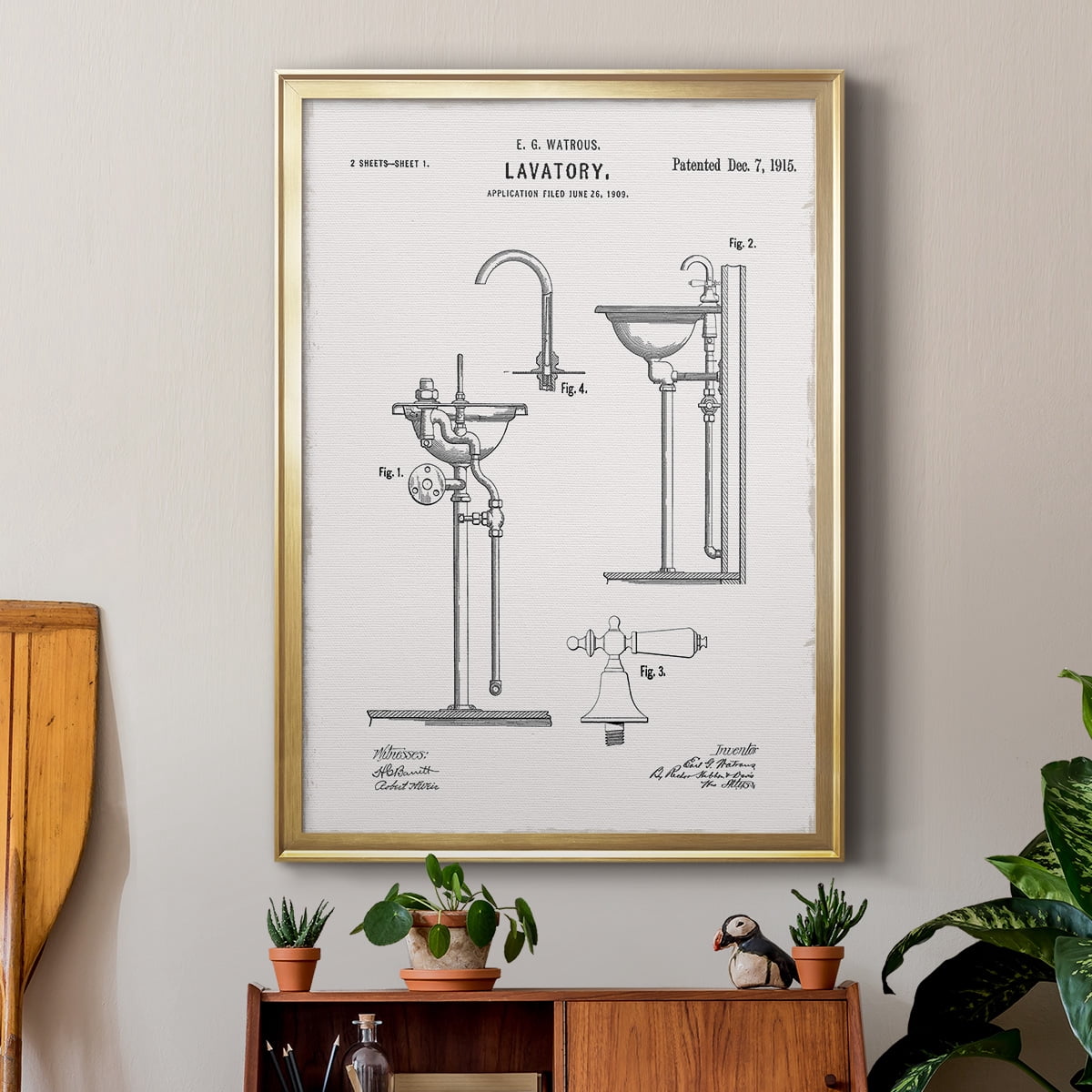 Vintage Sink II Premium Classic Framed Print - Ready to Hang
