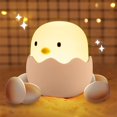 thumbnail image 3 of LED Children Night Light Bedside Lamp Baby Silicone Touch Lamp with Touch Switch(warm yellow light), 3 of 5