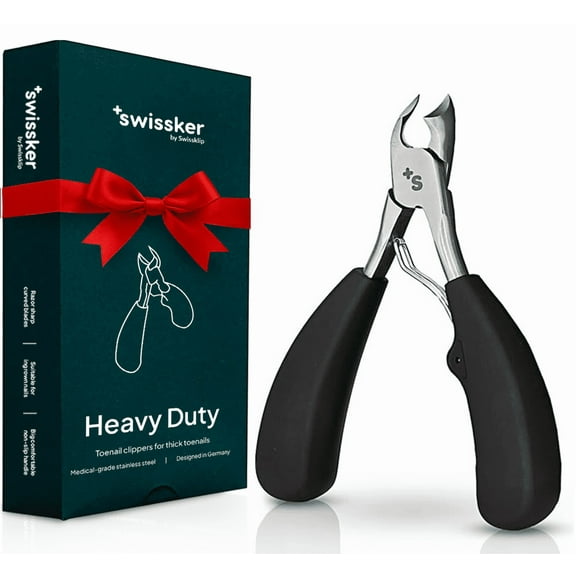Swissklip Toenail Clippers I Heavy Duty Toe Nail Clippers I Toenail Clippers for Thick Nails I Big Toe Nail Clippers for Thick Toenails I Toenail Scissors I Heavy Duty Nail Clippers for Thick Nail