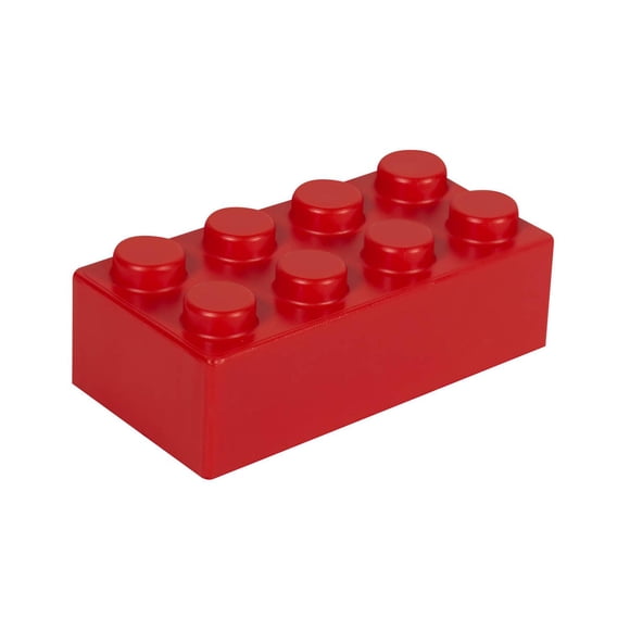 Bloque construcción antiestrés creativo -Piesi rojo 7.7 x 2.8 x 3.9