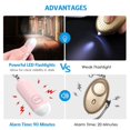 thumbnail image 3 of Personal Alarm for Women Elderly, Rechargeable(Pink), 3 of 5