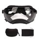 thumbnail image 1 of Gafas para perros Gafas de sol Marco negro Protección contra el viento y el polvo UV Hebilla Correa ajustable Gafas para mascotas para perros medianos o grandes Lente transparente, 1 of 10