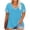 Sky Blue, variant on Bixock Women Plus Size Maternity Tops V Neck Short Sleeve Loose Pregnancy Blouse Casual Maternity Shirt Pregnant Top Summer Maternity Clothes