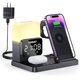 thumbnail image 2 of C3 Pro Estación de Carga Plegable 6 en 1 para Múltiples Dispositivos con Luz Despertador Cargador de 18W para iPhone 15/14/13/12/11 para Apple Watch Cargador para AirPods 3/2/Pro Regalo para Mujer Hom, 2 of 4