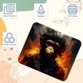 thumbnail image 3 of Monkey Printed Square Desk Mat Gaming Mouse Pad with Non-Slip Rubber Bottom - 8.3x9.8 Inch Office and Gaming Mouse Pad, 3 of 6
