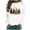 White, variant on Womens under $10 2026 ! asdoklhq Womens Plus Size Tops,Christmas Women's Casual Long Sleeve Printed Ladies Sweatshirts Tops