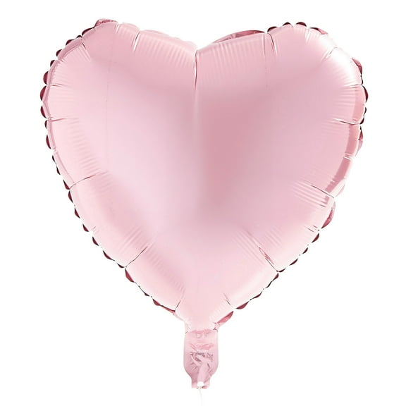 Fun Express Pink Heart-Shaped 18" Mylar Party Balloons – 12 Pieces