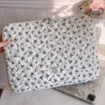 thumbnail image 5 of Yucurem Puffy Quilted Floral Laptop Case, Maple Leaf Padded Laptop Sleeve, Coquette Aesthetic Shockproof Cover for iPad, Computer, Tablet, Notebook, 14.17" x 0.98" x 10.24" (Blue), 5 of 8