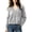 Gray, variant on ABSUYY Womens Fuzzy Cropped Cardigan, V Neck Button Down Knit Jacket, Soft Lightweight Sweater Top,Size L