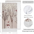 thumbnail image 3 of Dreamtimes 2 Pcs Christmas Decor Winter Dressed Snowman Bird Tree Soft Fluffy Guest Hand Towels, Multipurpose for Bathroom, Kitchen, Hotel, Gym and Spa (14" x 28"), 3 of 5