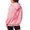 Pink, variant on NinXxx Women's Cancer Prevention Zipper Long Sleeve Pocket Drawstring Hoodie Khaki M