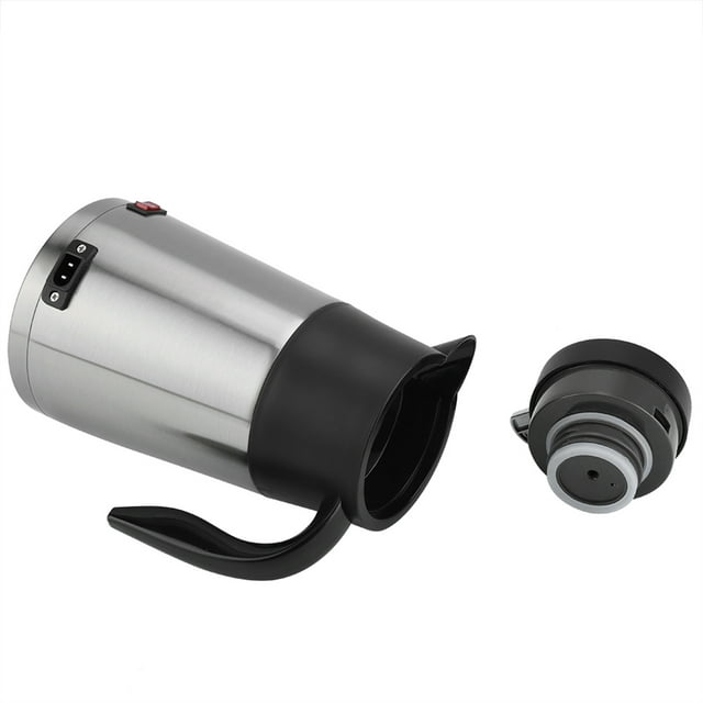 Car Heating Water Cup,12V 1300ml Stainless Steel Car Electric Pot Car Heating Cup Ultimate Reliability