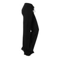 thumbnail image 5 of Black High Cut Flare Bell Bottom Straight Leg Plain Long Bootcut Leg Wild Cargo Workout Gym Jogger for Women Summer Fall Loose Fit Pants Womens 2025 Clothing M, 5 of 9