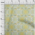 thumbnail image 2 of oneOone Cotton Poplin Twill Yellow Fabric Asian Tile Traditional Sewing Material Print Fabric By The Yard 56 Inch Wide, 2 of 4