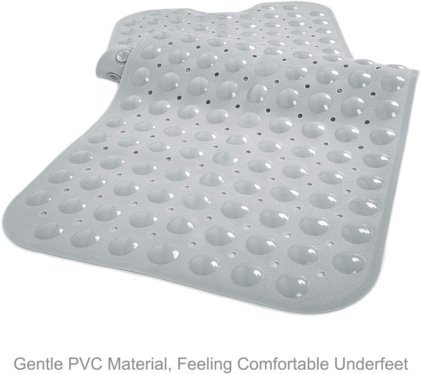 Shower Mat , Bath Mat for Tub, 39.4 x 15.8 Inch Bath Mats for Bathroom & Bathtub Mat Non Slip, Superior Grip&Drainage