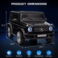 thumbnail image 4 of EastVita 12V Electric Stroller Ride on Car (Benz License) 25W*2 Motor Rocking Mode LED Light MP3 Bluetooth USB for Kids 3 Age +, 4 of 6