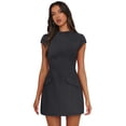 thumbnail image 4 of Vestido OFEEFAN Wedding Guest para mujer, color gris oscuro, talla S, 4 of 6